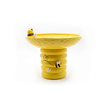 bee footed bowl,bright yellow bowl,nature-inspired